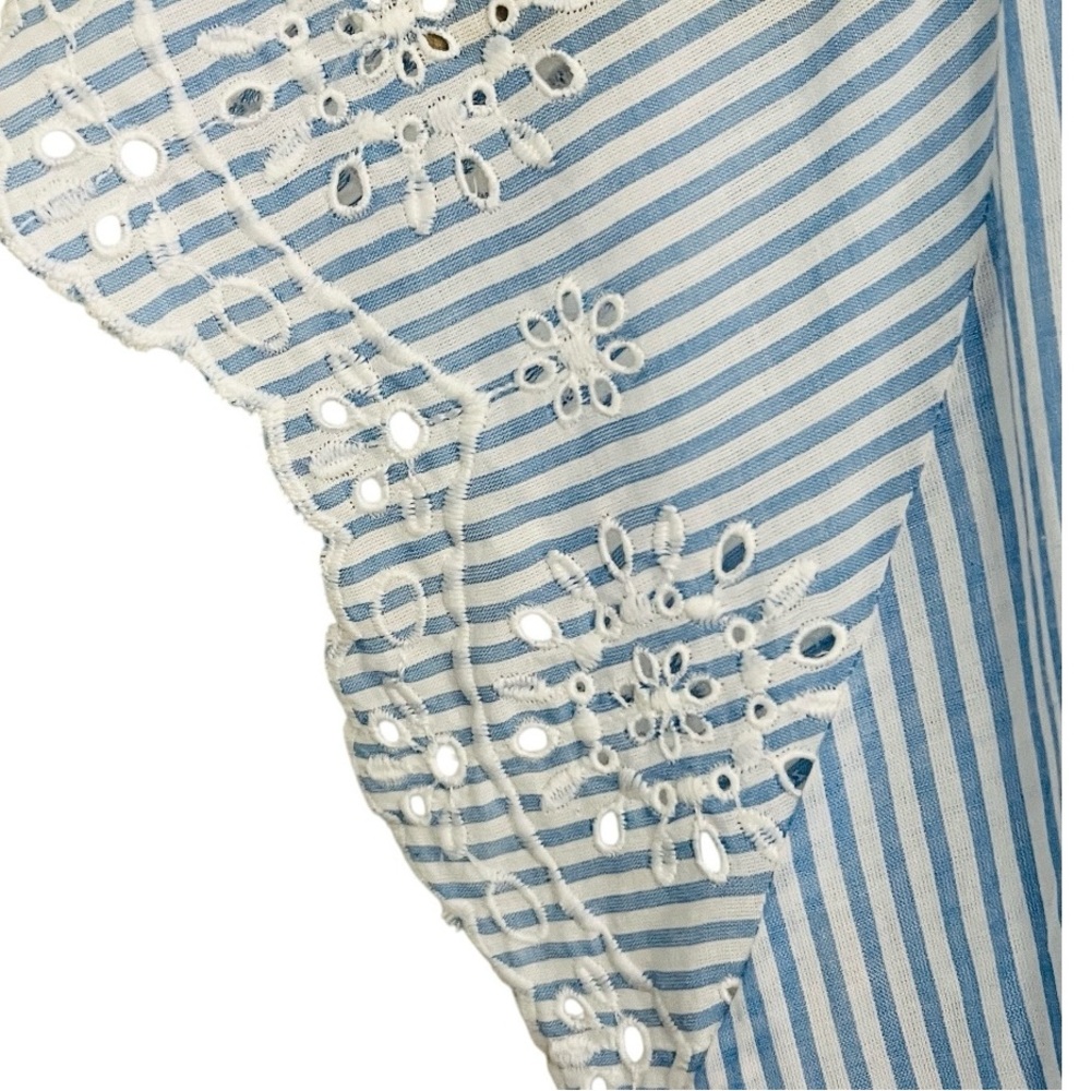 ❣️FLASH SALE❣️Philosophy Top | Blue & White Striped |  Large | Never Worn - Picture 5 of 7